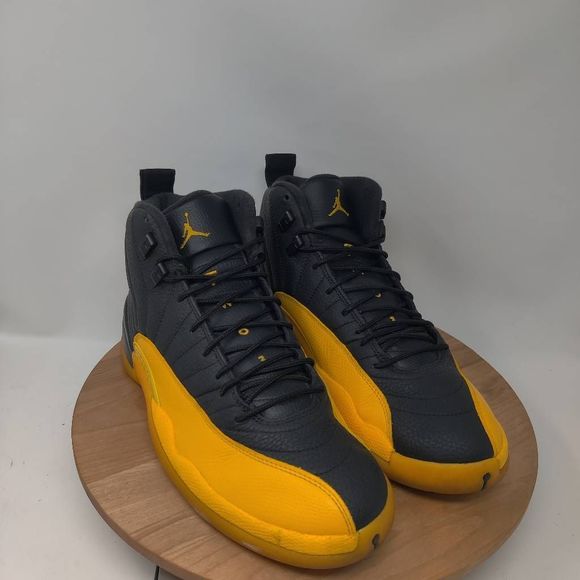 Nike Air Jordan 12 Retro Sneakers- Mens- Size 12- University Gold- [130690-070] - Picture 10 of 12